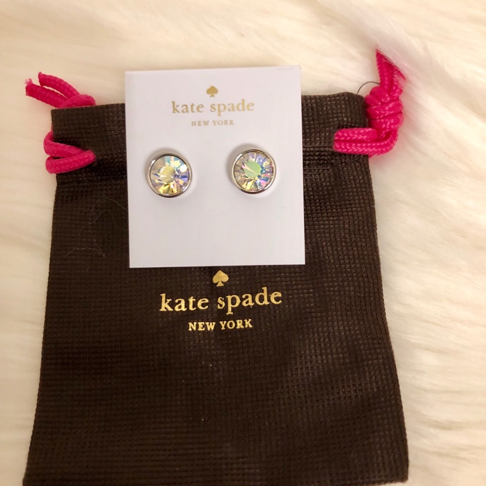 NEW Kate Spade ♠️ Stud Silver Earrings - Picture 3 of 4